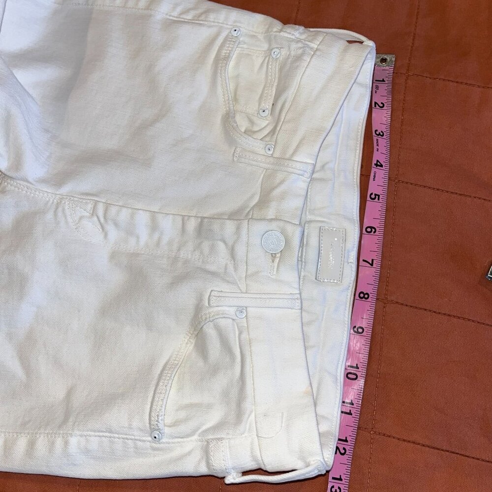 Mother The Looker Crop Jeans White Sz 35 Womens - Picture 7 of 13